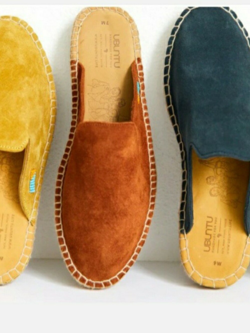 UBUNTU Suede Slip-On Mules in Mustard Yellow WOMENS - Picture 5 of 6
